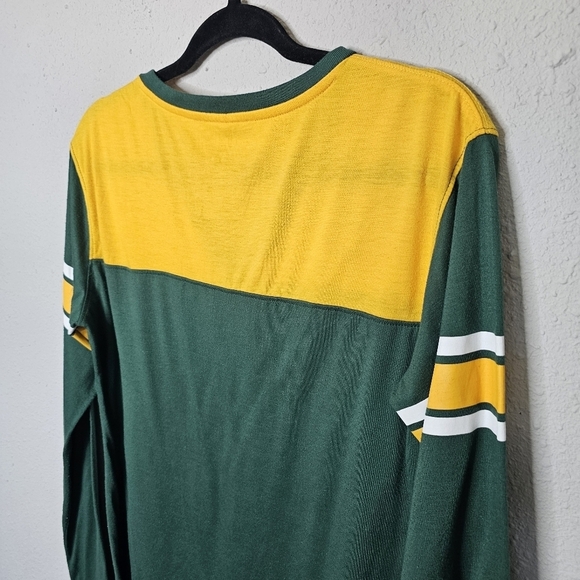 Colosseum Womens XXL Baylor University Bears Green Yellow Long Sleeve Tee Shirt - Picture 9 of 10